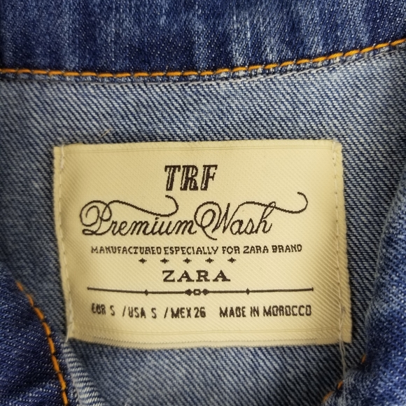 ZARA Denim Jean Jacket NWOT - Picture 6 of 6